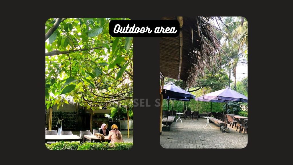 Outdoor area Spicey Garden Cafe & Resto Teduh Nyaman Asri
